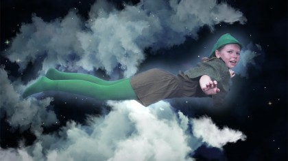 blue screen graphic design after effects clouds peter pan