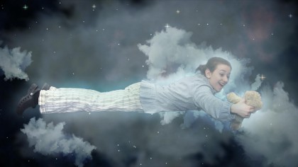 blue screen graphic design after effects clouds peter pan