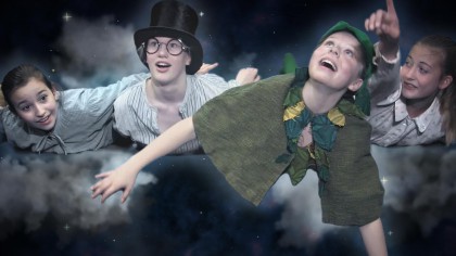 blue screen graphic design after effects clouds peter pan