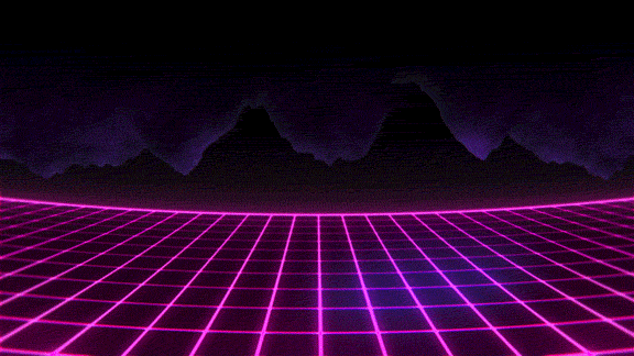 80's neon grid